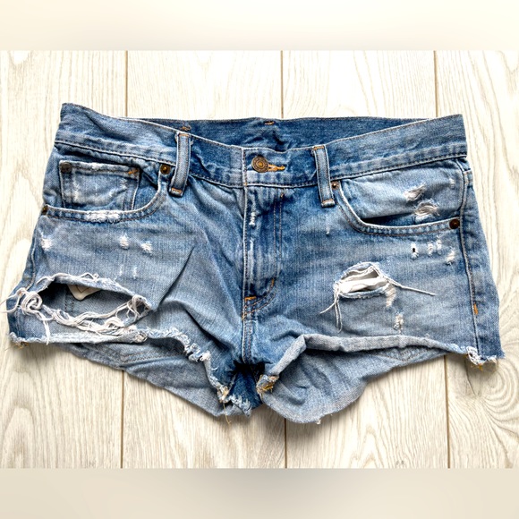 Ralph Lauren Distressed Jean Shorts sz 26 - Picture 1 of 2